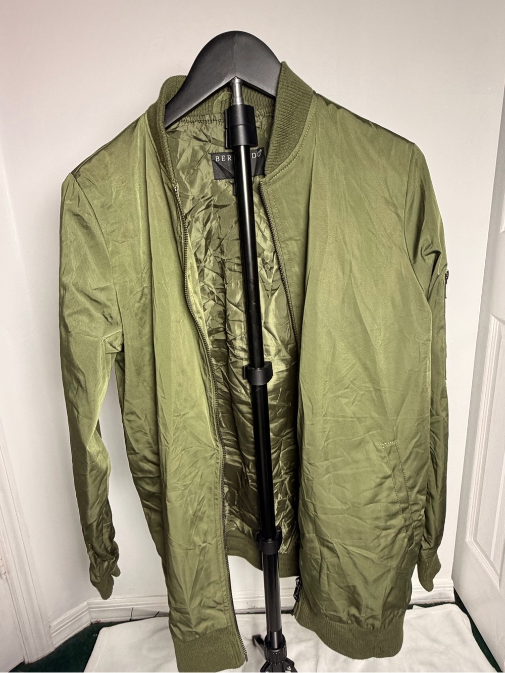 Bernardo Olive Green Bomber Jacket